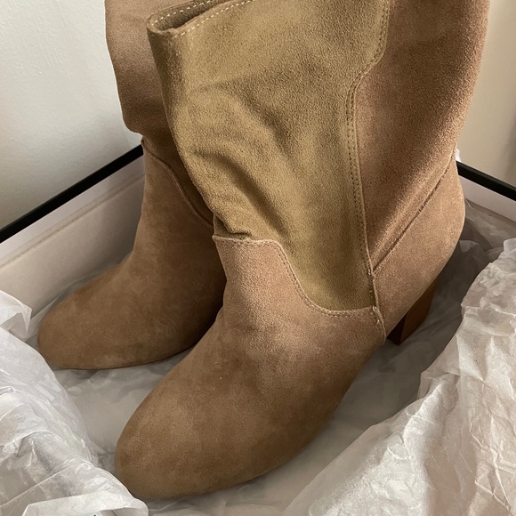MIA Shoes - New Tan Suede Booties